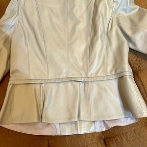 Beautiful leather jacket to dress up any type outfit